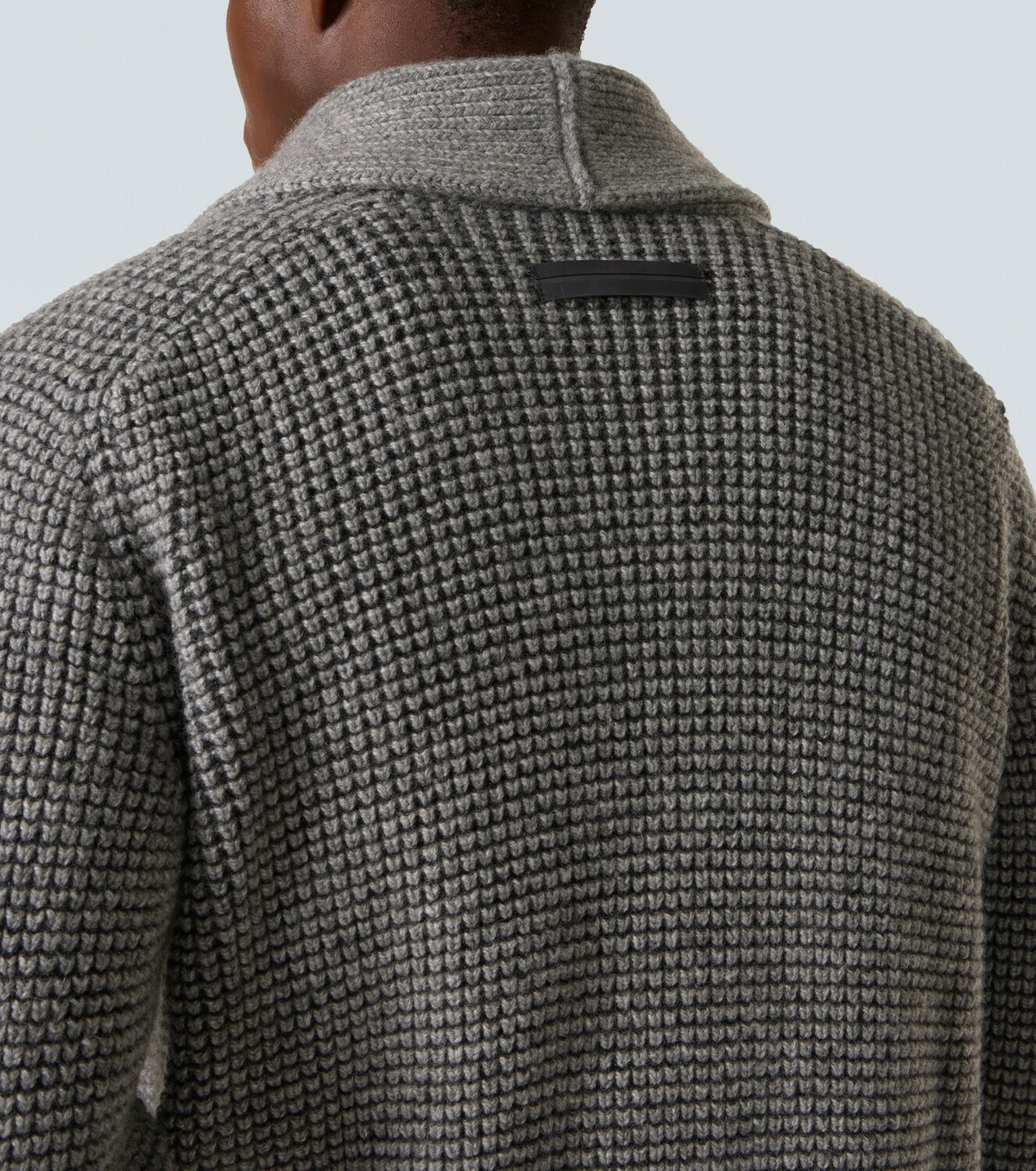 Zegna Waffle-knit cashmere and mohair cardigan