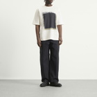 MHL by Margaret Howell Men's Block Print T-Shirt in Off White