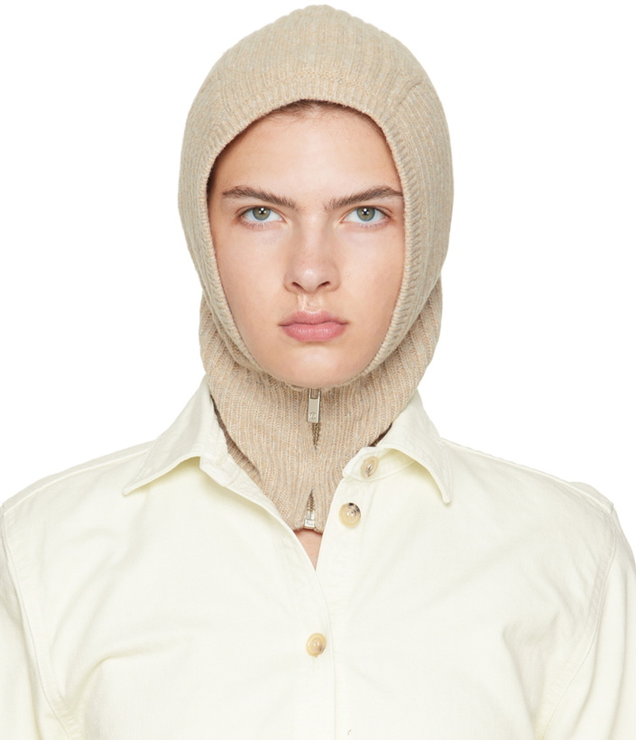 Photo: OPEN YY Beige Zip Balaclava