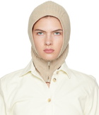 OPEN YY Beige Zip Balaclava