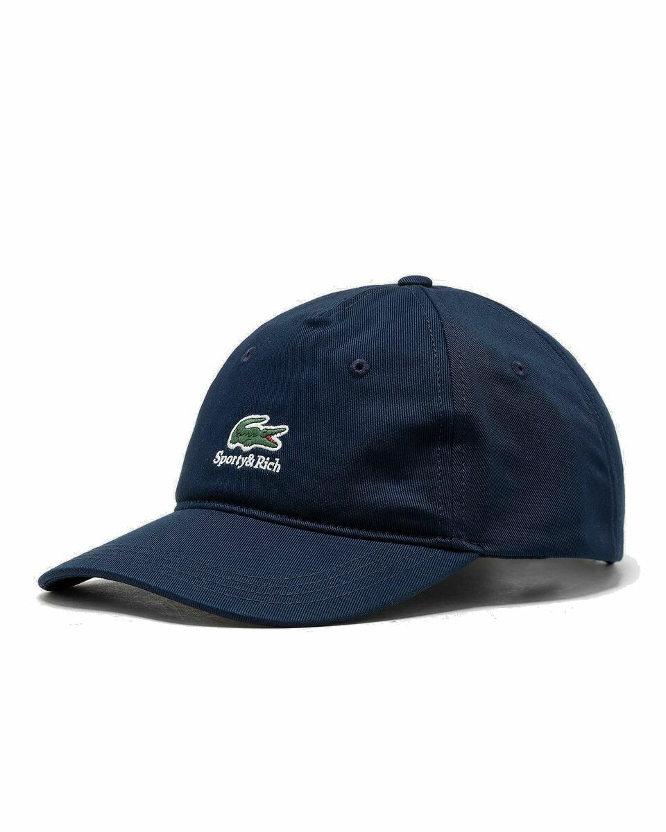 Sporty & Rich Lacoste Serif Hat Blue - Mens - Caps