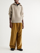 Isabel Marant - Lewin Merino Wool-Blend Half-Zip Sweater - Neutrals