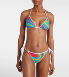 Pucci Marmo printed bikini top