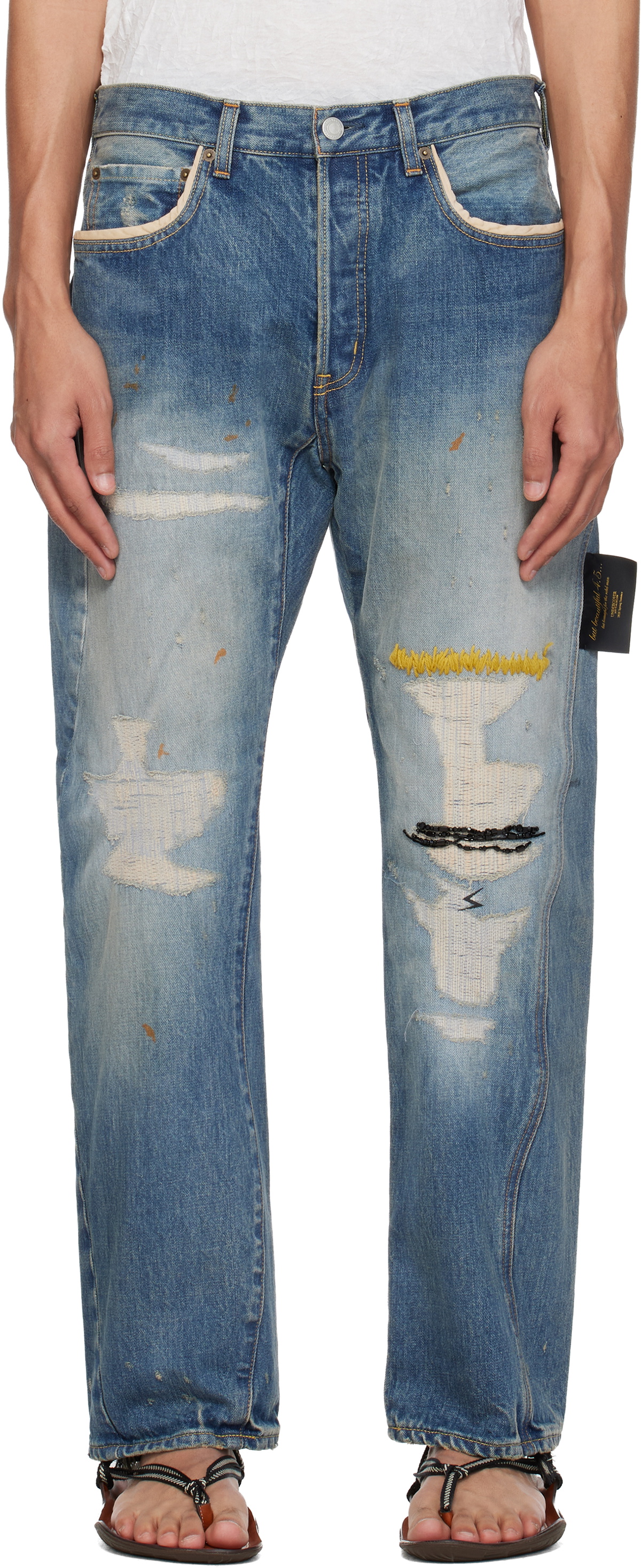 UNDERCOVER Blue UC1F4503-1 Jeans