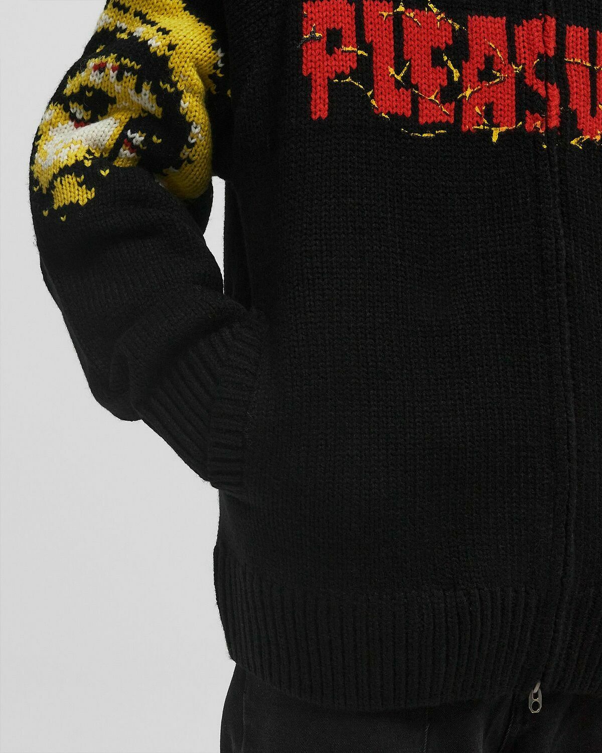 Pleasures CHOSEN KNITTED HOODIE Black Mens Pullovers/Zippers & Cardigan