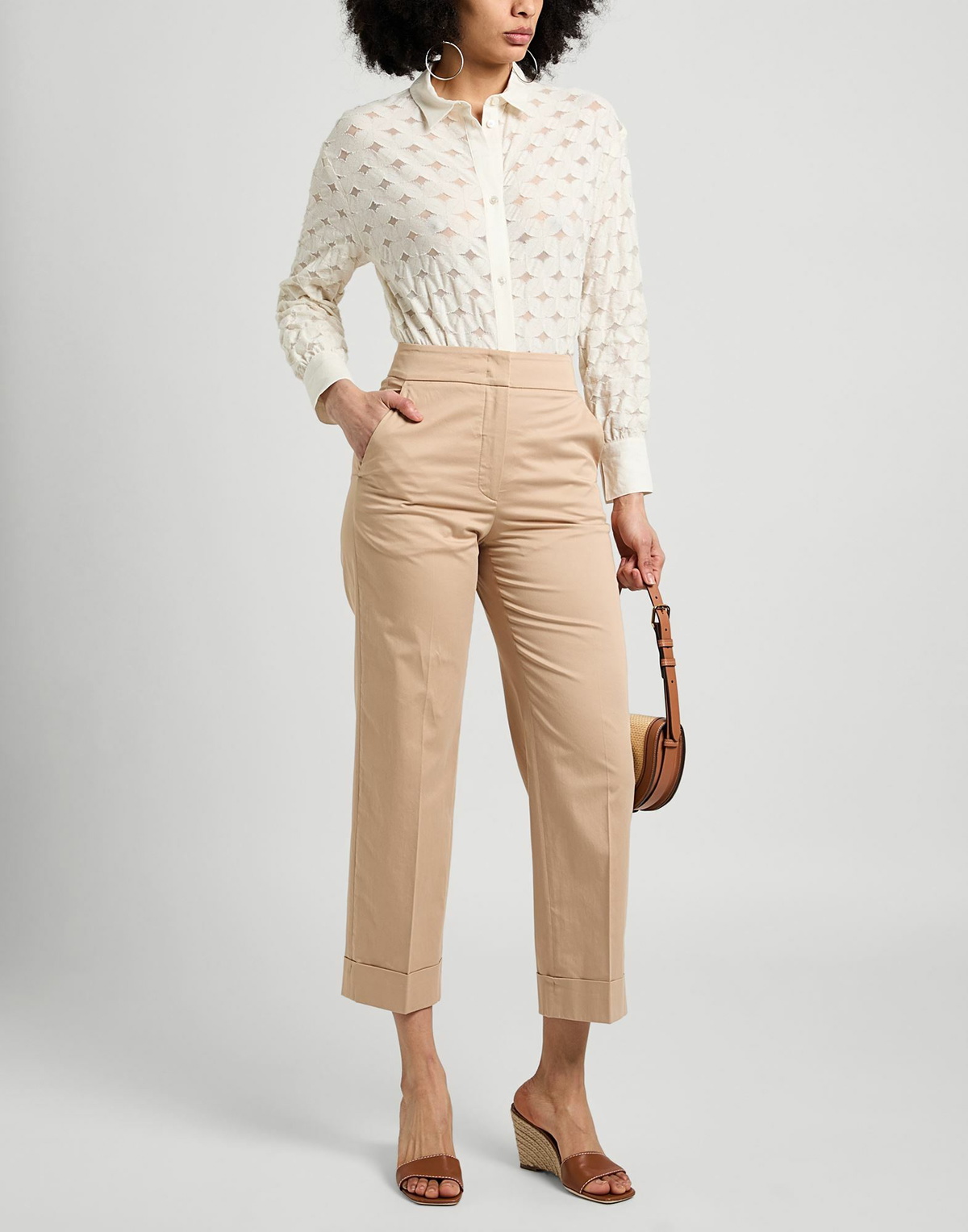 Peserico Womens Pants Sand