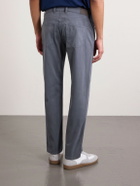 Peter Millar - Signature Straight-Leg Cotton-Blend Sateen Trousers - Gray