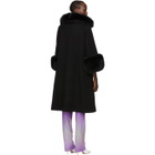 Saks Potts Black Wool Yvonne Coat