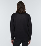 Saint Laurent - Logo mohair-blend sweater