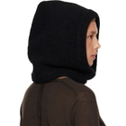 Rick Owens Black Tower Alpaca Knit Hood