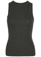 Agolde Leigh Stretch-knit Tank top Dark Grey