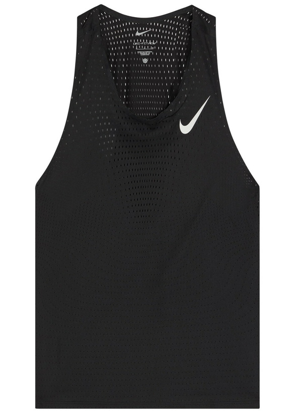 Photo: Nike Aeroswift Dri-fit Adv Perforated Running Tank Black