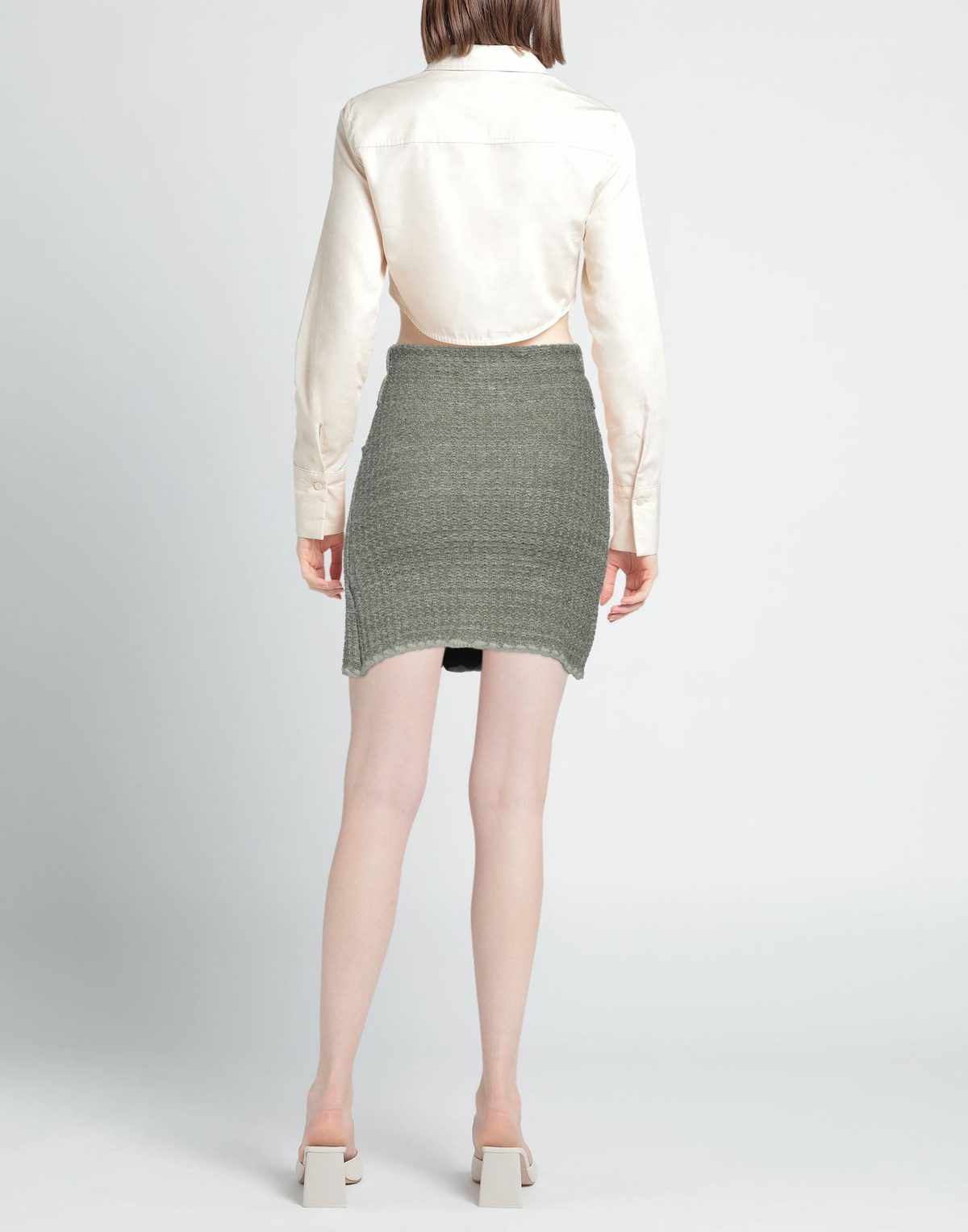 Cormio Womens Mini skirt in Sage green