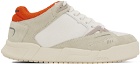 Heron Preston White & Orange Low Key Sneakers