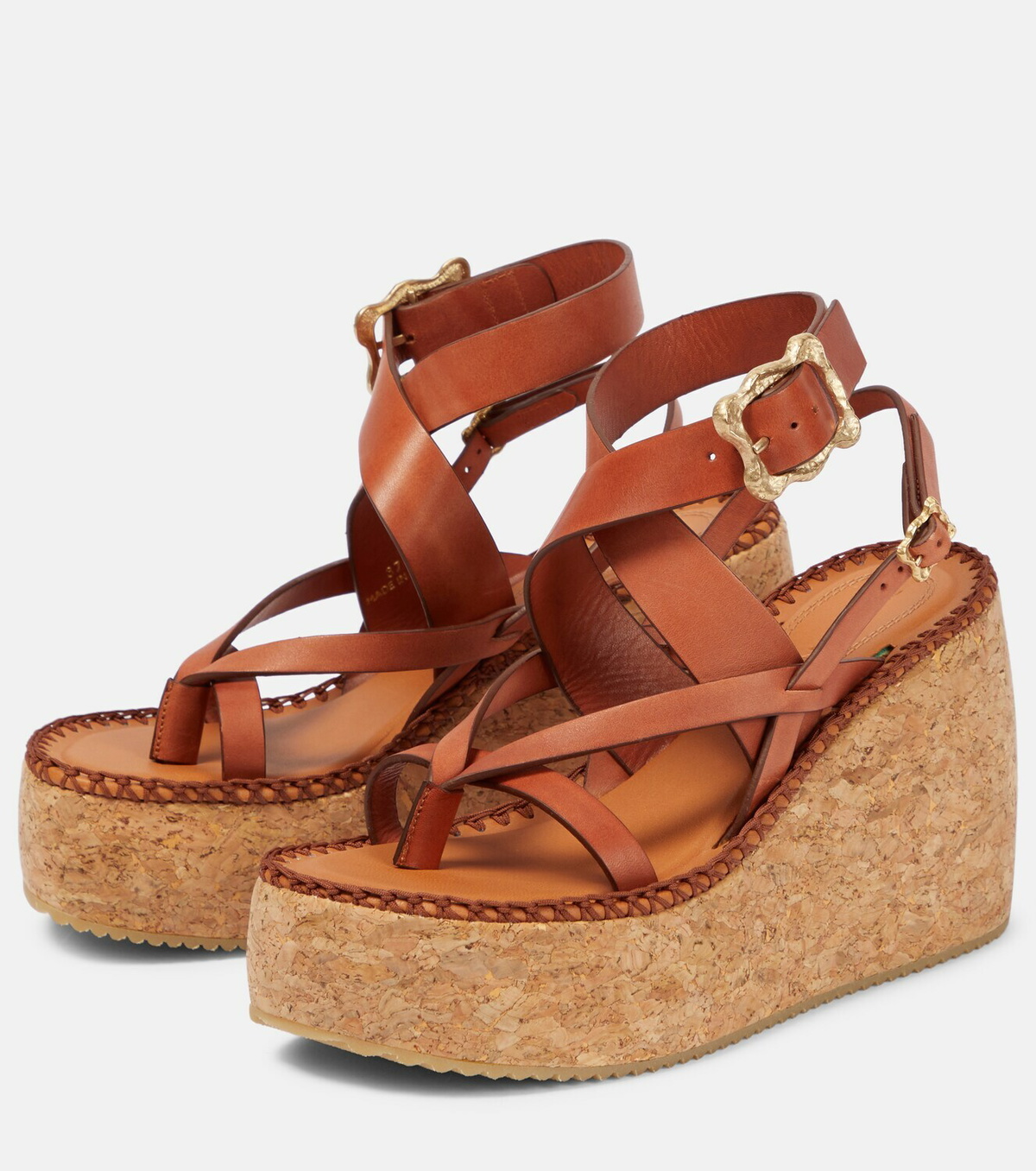 Zimmermann Leather wedge sandals Zimmermann