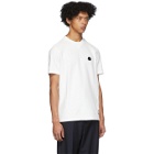 Moncler White Knit Logo T-Shirt