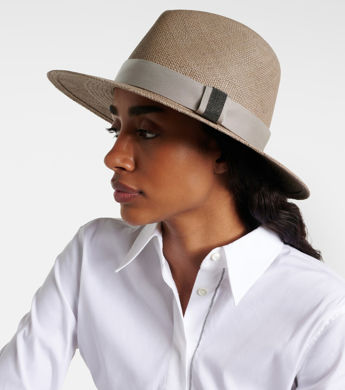 Brunello Cucinelli Straw fedora hat