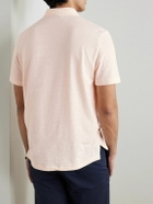 Boglioli - Cotton and Linen-Blend Polo Shirt - Orange