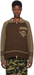 BAPE Brown Intarsia Sweater