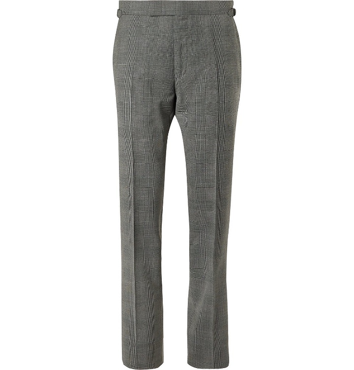 Photo: TOM FORD - O'Connor Prince of Wales Checked Wool-Blend Suit Trousers - Gray