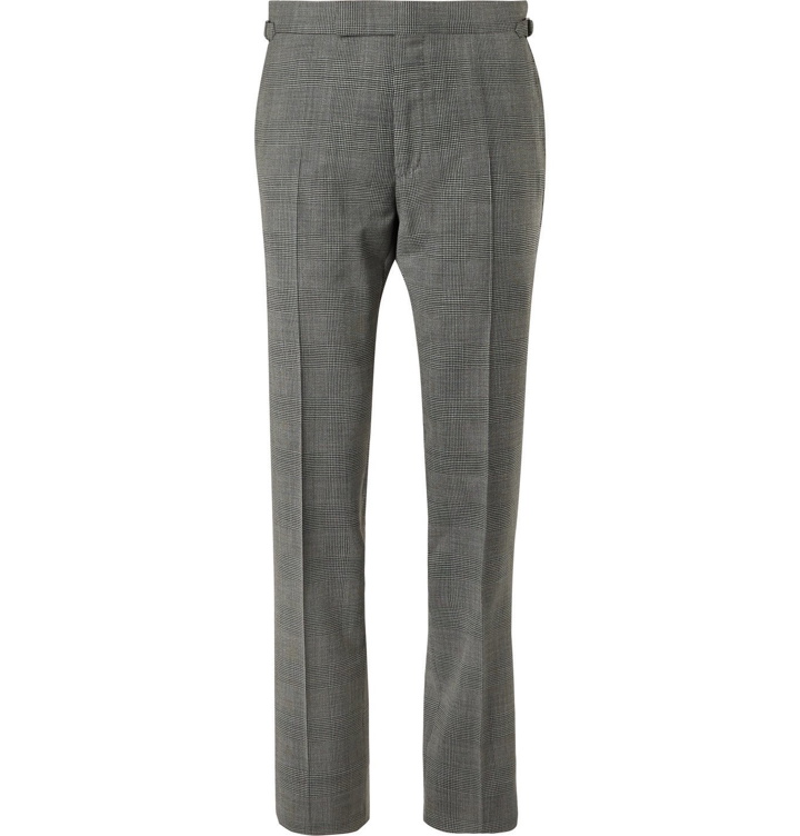 Photo: TOM FORD - O'Connor Prince of Wales Checked Wool-Blend Suit Trousers - Gray