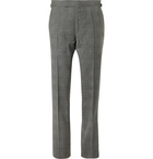 TOM FORD - O'Connor Prince of Wales Checked Wool-Blend Suit Trousers - Gray