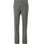 TOM FORD - O'Connor Prince of Wales Checked Wool-Blend Suit Trousers - Gray