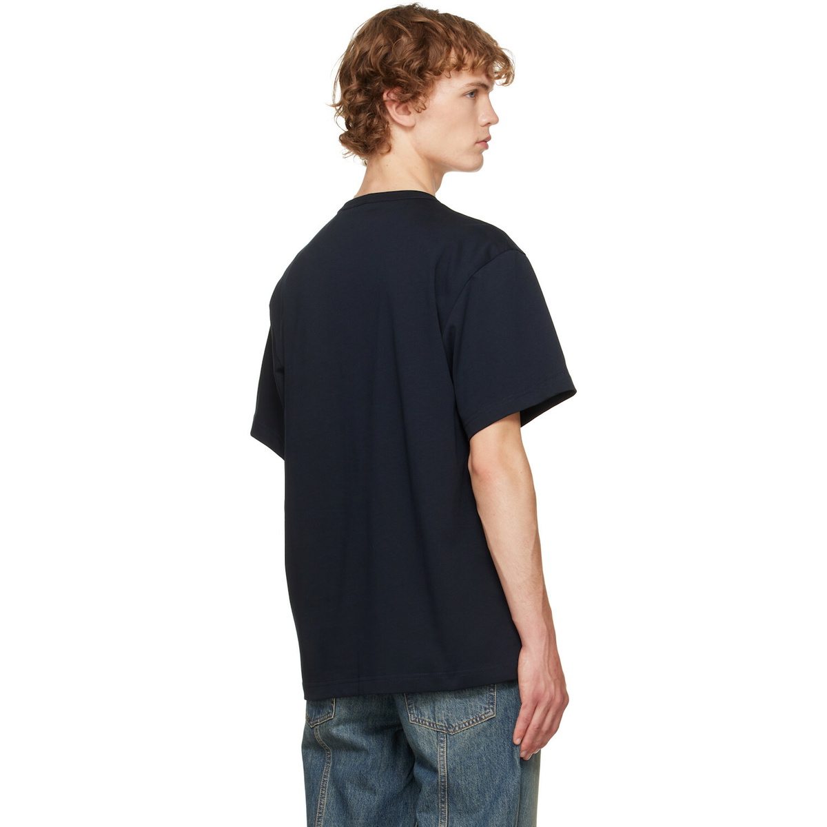 Helmut Lang Navy Logo T-shirt