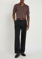 Raith Priva Cotton Polo Shirt Dark Brown