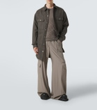 Rick Owens Oversized wool and linen-blend overshirt