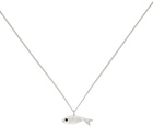 Seb Brown Silver & Blue Fish Necklace