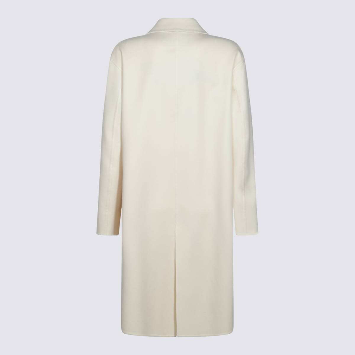 【FABIANA FILIPPI】 WHITE WOOL COAT Fabiana Filippi White Wool Coat Fabiana Filippi