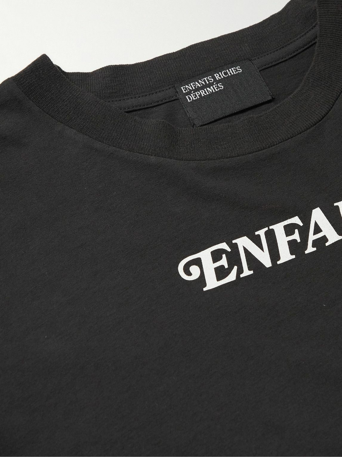Enfants Riches Déprimés - Printed Cotton-Jersey T-Shirt - Black