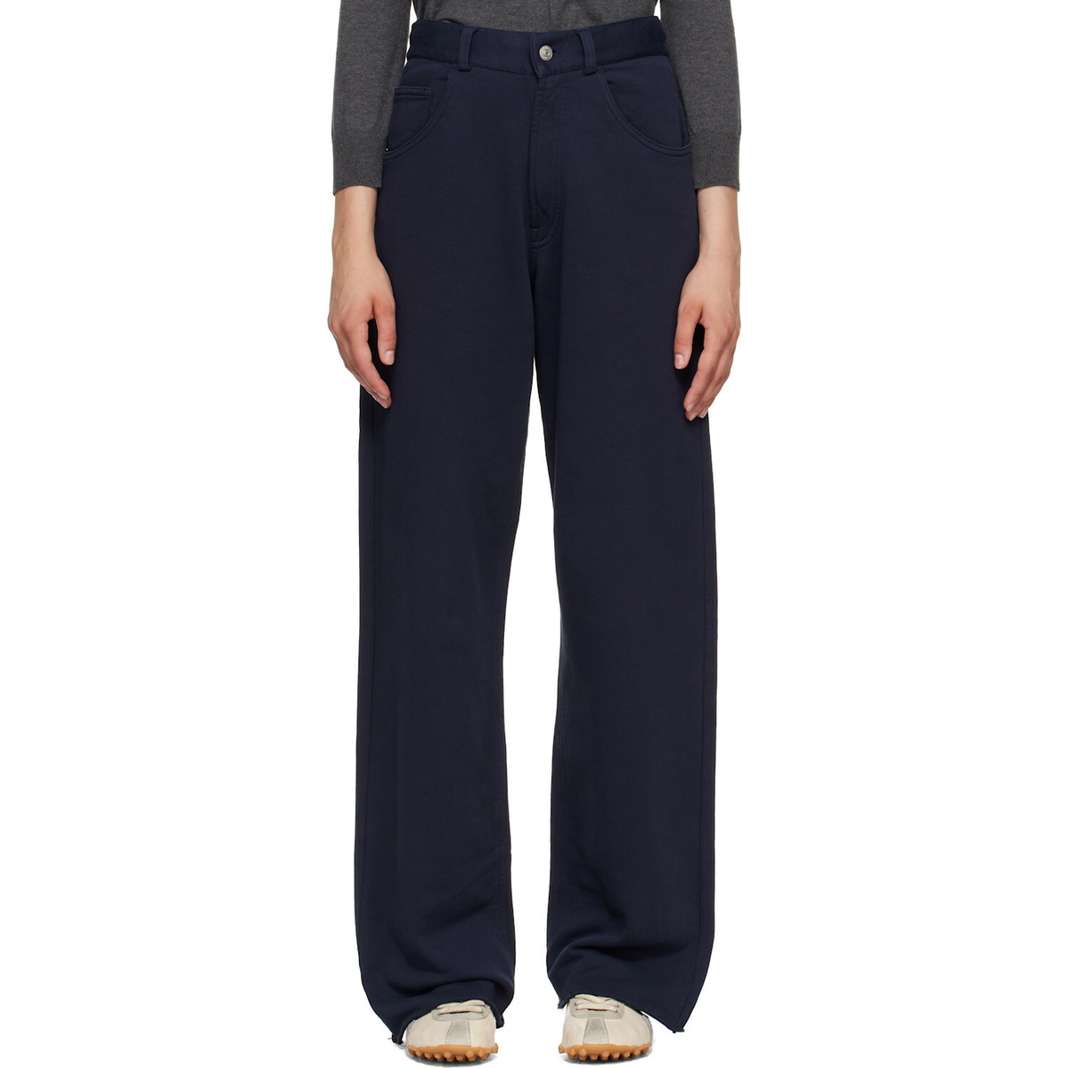 Namacheko Black Front Split Trousers Namacheko