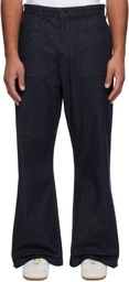 Comme des Garçons Homme Navy Cotton Reactive Denim Jeans