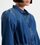 Nensi Dojaka Gathered denim jacket
