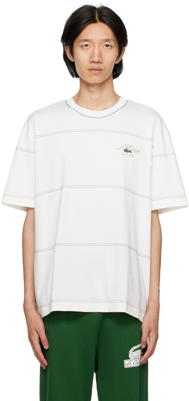 Photo: Lacoste White Contrast T-Shirt