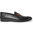 Gucci - Brixton Horsebit Collapsible-Heel Leather Loafers - Men - Black