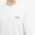 Snow Peak Men's Camping Club Long Sleeve T-Shirt in White
