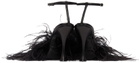 Magda Butrym Black Feather Sandals