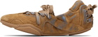 Acne Studios Brown & Blue Lace-up Suede Sneakers