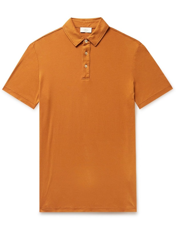 Photo: Altea - Smith Cotton-Jersey Polo Shirt - Orange