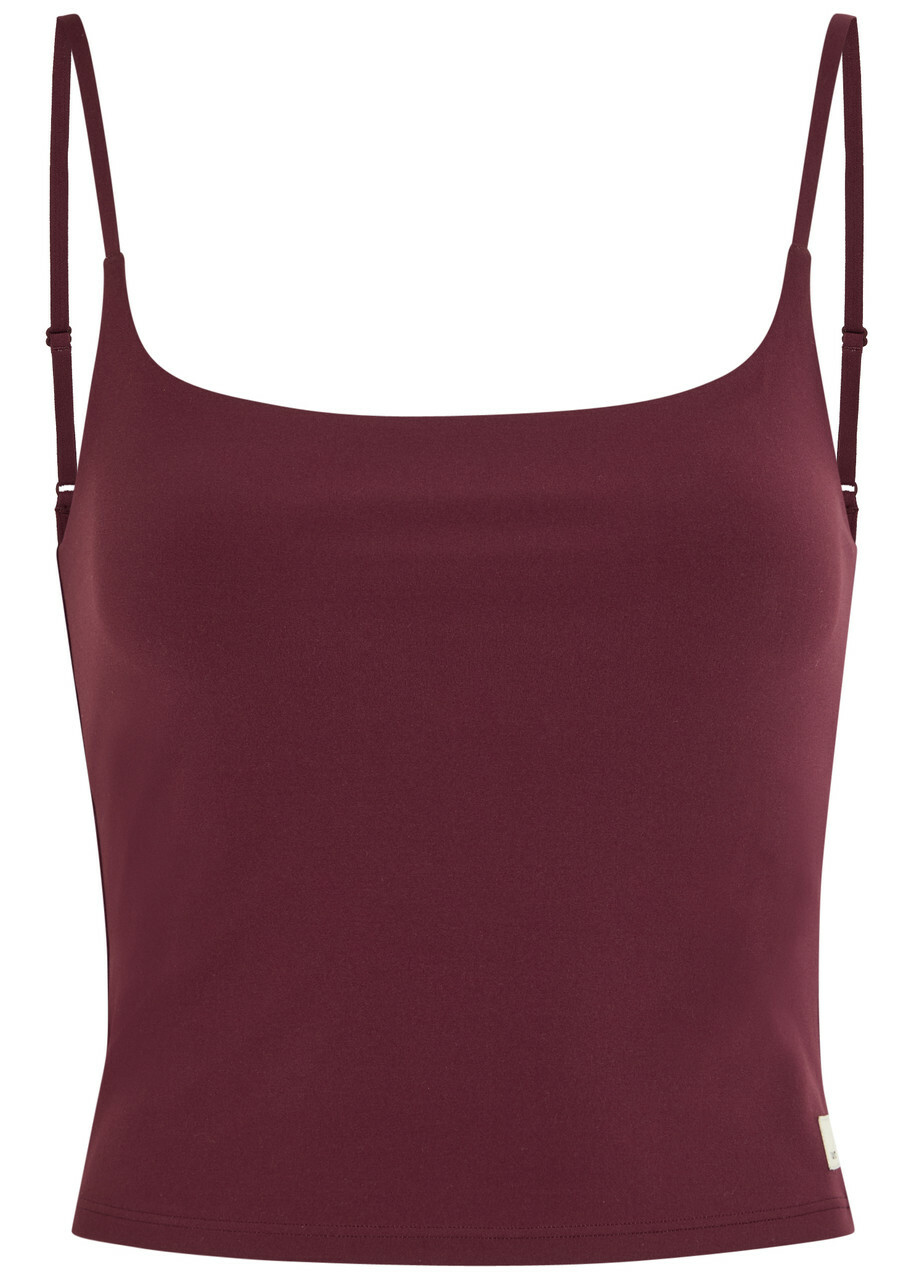 Vuori Allthefeels Stretch-jersey Workout Tank top Burgundy