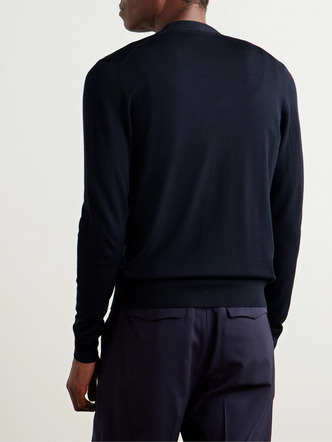 TOM FORD - Slim-Fit Wool Cardigan - Blue TOM FORD