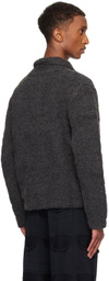 Isa Boulder SSENSE Exclusive Gray Towel Zip BT Jacket