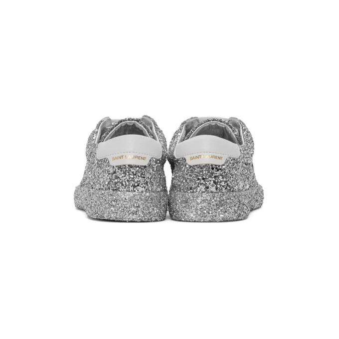 Arvind Sport, Shoes and Accessories in Unique Offers (36)  Gifts for Mom  in Clothing, Saint Laurent Silver Glitter Andy Sneakers