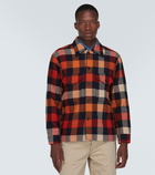 RRL Checked wool flannel overshirt