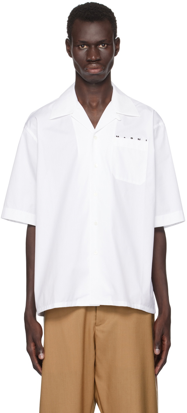 Marni White Bowling Shirt