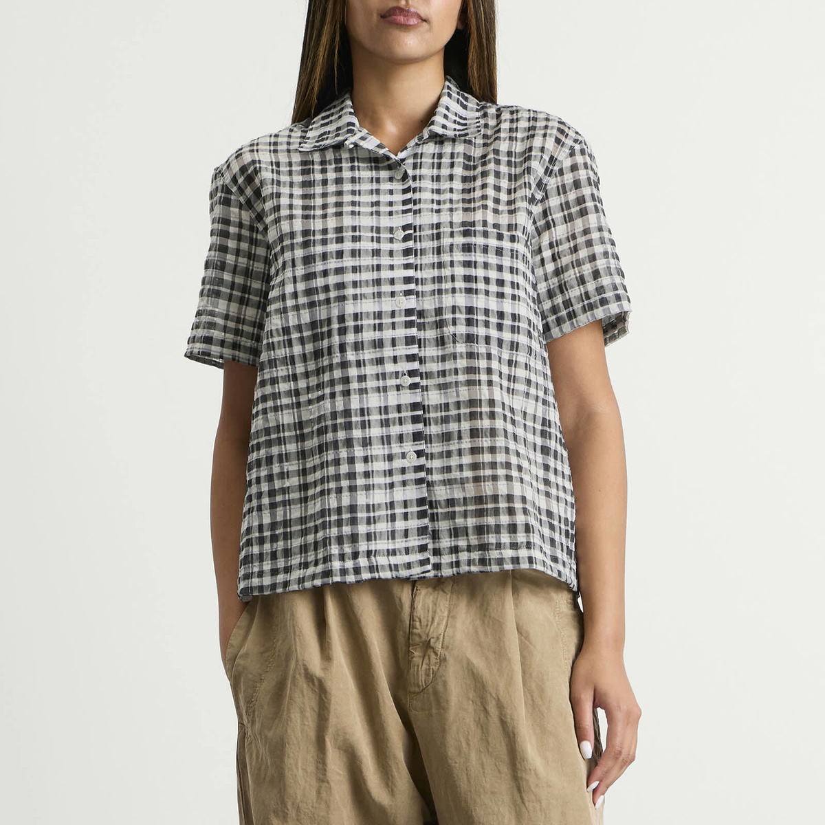 YMC Women's Vegas Shirt in Charcoal