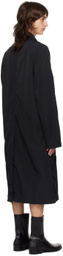 Edward Cuming Black Wet Collage Coat